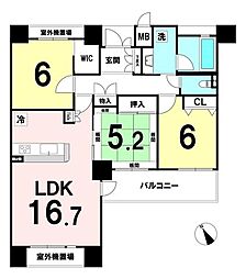 間取図画像 3LDK