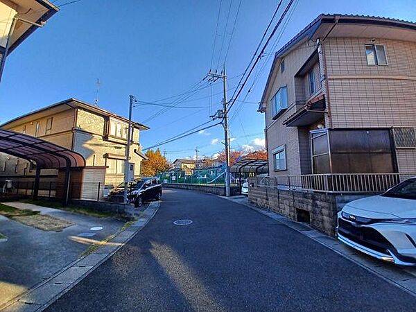 見通しの良い前道道路です