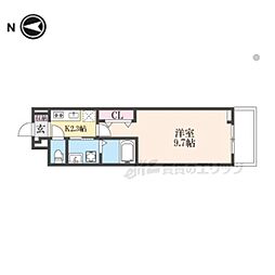 メゾン　リアリIII 1階1Kの間取り