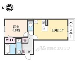 ラヴィベール 3階1LDKの間取り