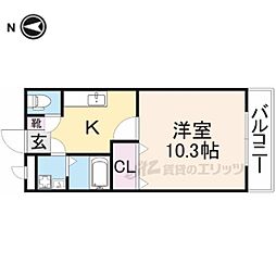 ＷＩＮＧ　ＨＯＵＳＥ 1階1Kの間取り