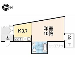ＭｄＣ 2階1DKの間取り