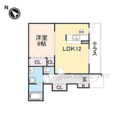 間取図画像 1LDK