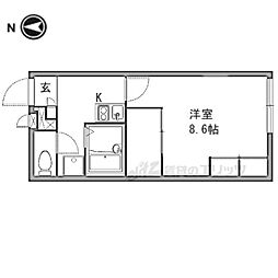 レオパレスＬｉｎｄｅｎ 1階1Kの間取り