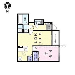 ヴェルデ　ルーチェ 1階1LDKの間取り