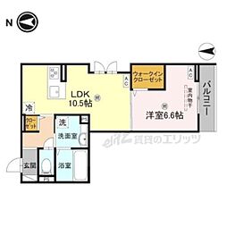 そらみつ大和八木 1LDKの間取図画像