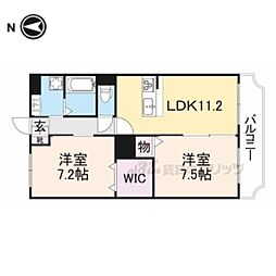 RelacionYuj 2LDKの間取図画像