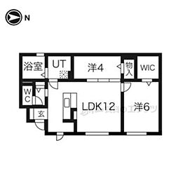 メゾンラフィーネ 2LDKの間取図画像