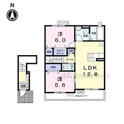 リバーサイドアベニュー 2LDKの間取図画像