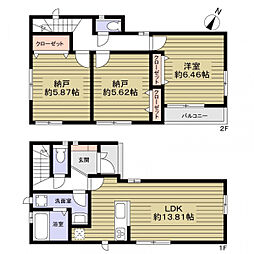 西武池袋線 東長崎駅 徒歩10分 1SLDKの間取り