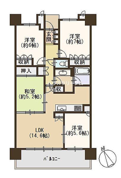 間取りを拡大表示