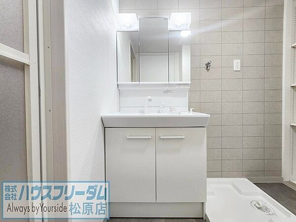 ハンドシャワー付き洗面化粧台