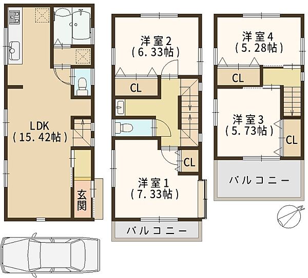 間取りを拡大表示
