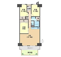 間取図画像 3LDK