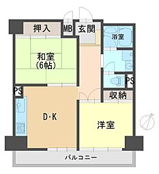 間取図画像 2DK