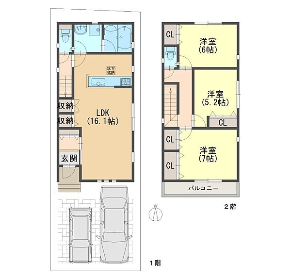 間取りを拡大表示