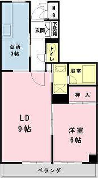 千葉県浦安市富士見2丁目(賃貸マンション1LDK・1階・45.31㎡)の写真 その2