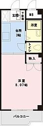 東京メトロ東西線 浦安駅 徒歩5分の賃貸アパート 3階1Kの間取り