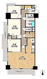 エンゼルハイム鹿浜第6 3LDKの間取図画像