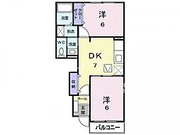 間取図画像 2DK