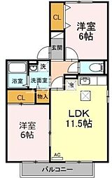 間取図画像 2LDK