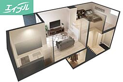 ＡＤＣ倉敷マリブ 2階1Kの室内