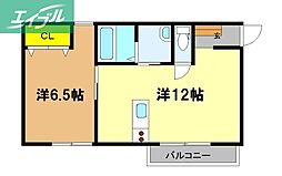 azul(アズール) 1LDKの間取図画像