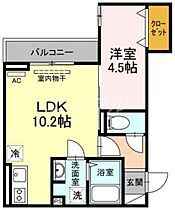 ベイ　ブランシェ老松  ｜ 岡山県倉敷市老松町4丁目（賃貸アパート1LDK・3階・36.07㎡） その2