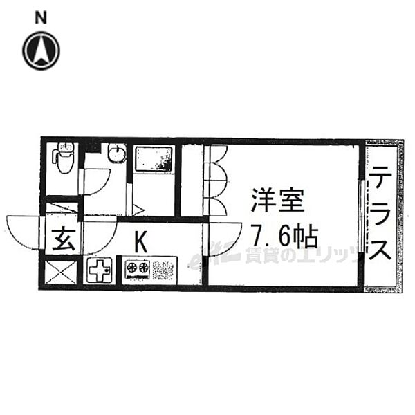 奈良県香芝市穴虫(賃貸アパート1K・1階・26.25㎡)の写真 その2