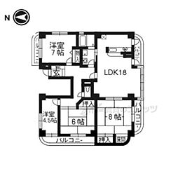 ハリマシリーズII 3階4LDKの間取り