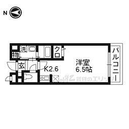 ヤワタヤビルディング 1Kの間取図画像