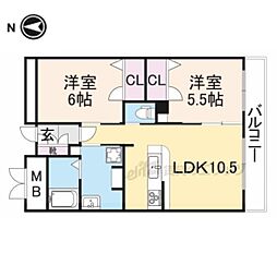 ジョナサン 2LDKの間取図画像