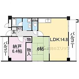 ヴィオラアトリオ 2LDKの間取図画像