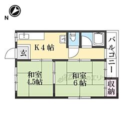 和光ハイツ 2Kの間取図画像