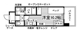 東広島市西条下見6丁目マンション ワンルームの間取図画像