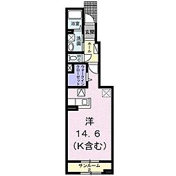 ココ ワンルームの間取図画像