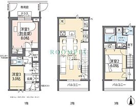 ミュージションテラス品川豊町  B B ｜ 東京都品川区豊町６丁目18-15（賃貸タウンハウス3LDK・1階・75.15㎡） その1