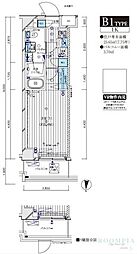 メインステージ本蓮沼 1Kの間取図画像