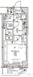 ラフィスタ尾久駅前 1Kの間取図画像