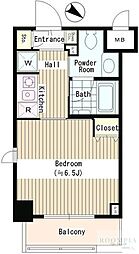 ベルヴュコート中野本町 1Kの間取図画像