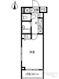 スカイコート練馬平和台 1Kの間取図画像