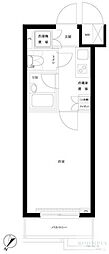 ルーブル高田馬場 1Kの間取図画像