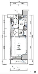 ARTESSIMOLATO 1Kの間取図画像
