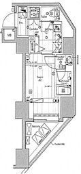 PREMIUMCUBEG渋谷神南 1Kの間取図画像