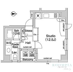 コンフォリア池袋 ワンルームの間取図画像