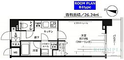 ステージファースト新宿西落合 1Kの間取図画像