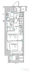 Raffistar中野本町 1DKの間取図画像