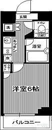 ルーブル都立家政参番館 1Kの間取図画像
