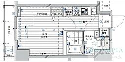 メインステージ錦糸町4 1Kの間取図画像