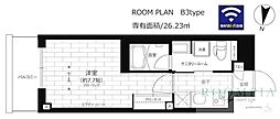 ステージファースト平和台 1Kの間取図画像